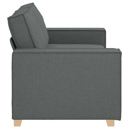 2-Sitzer Sofa Dunkelgrau 140 cm Stoff