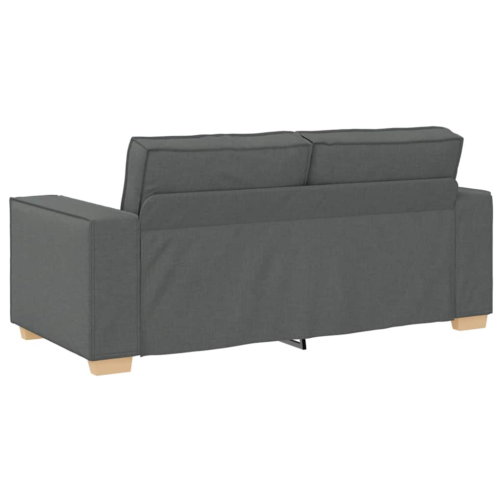 2-Sitzer Sofa Dunkelgrau 140 cm Stoff