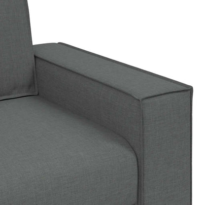 2-Sitzer Sofa Dunkelgrau 140 cm Stoff