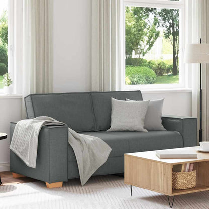 2-Sitzer Sofa Dunkelgrau 140 cm Stoff