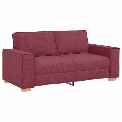 2-Sitzer Sofa Weinrot 140 cm Stoff