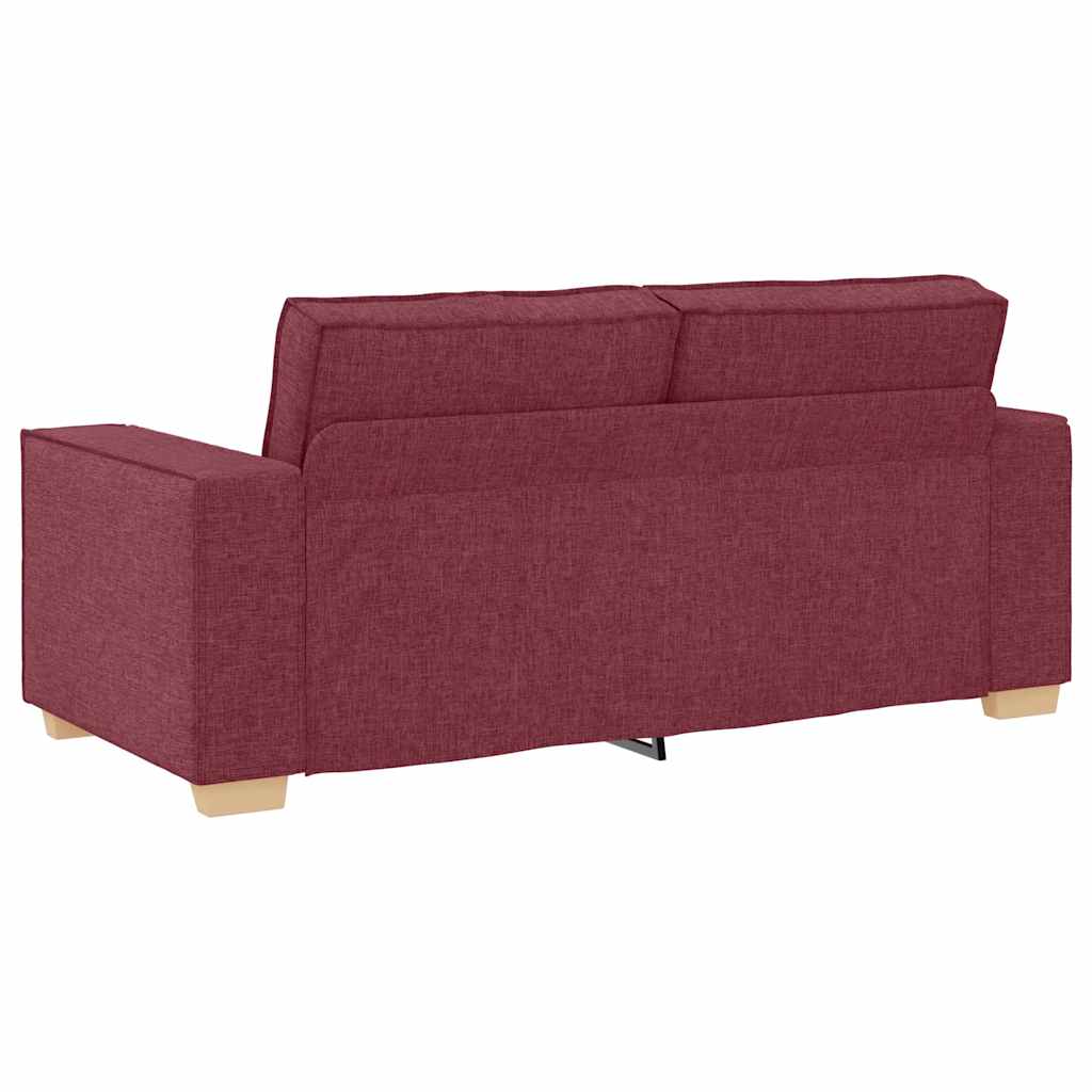2-Sitzer Sofa Weinrot 140 cm Stoff