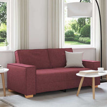 2-Sitzer Sofa Weinrot 140 cm Stoff