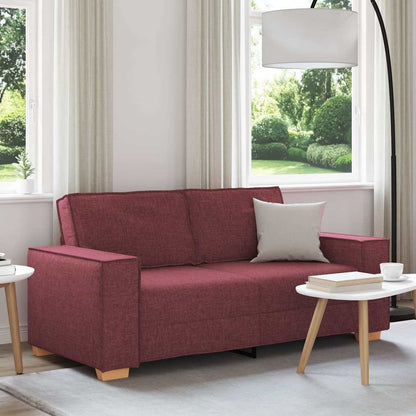 2-Sitzer Sofa Weinrot 140 cm Stoff