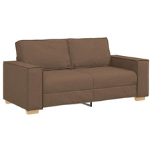 2-Sitzer Sofa Braun 140 cm Stoff
