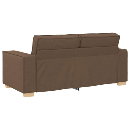2-Sitzer Sofa Braun 140 cm Stoff
