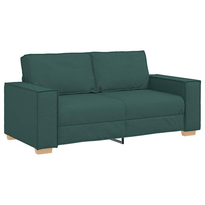 2-Sitzer Sofa Dunkelgrün 140 cm Stoff
