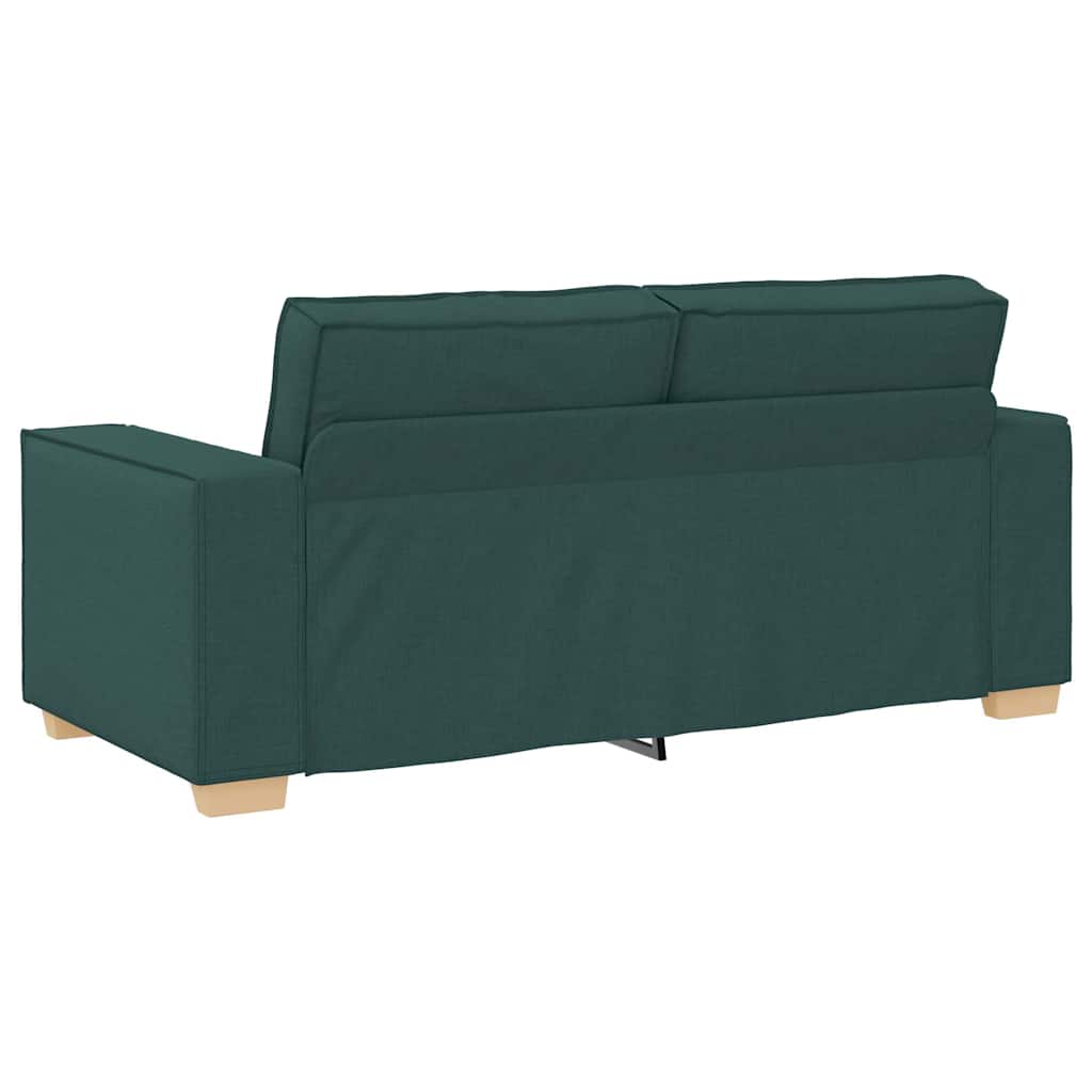 2-Sitzer Sofa Dunkelgrün 140 cm Stoff