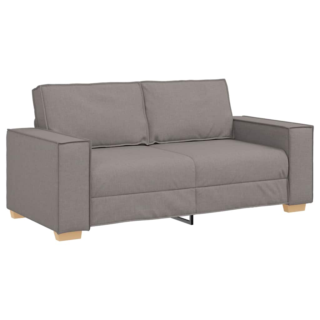 2-Sitzer Sofa Taupe 140 cm Stoff