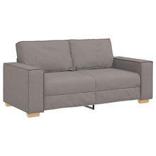 2-Sitzer Sofa Taupe 140 cm Stoff