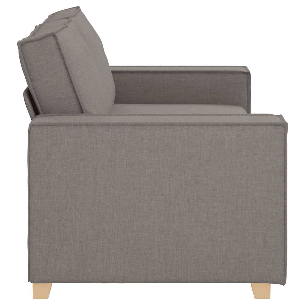 2-Sitzer Sofa Taupe 140 cm Stoff
