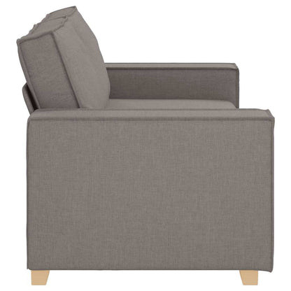 2-Sitzer Sofa Taupe 140 cm Stoff