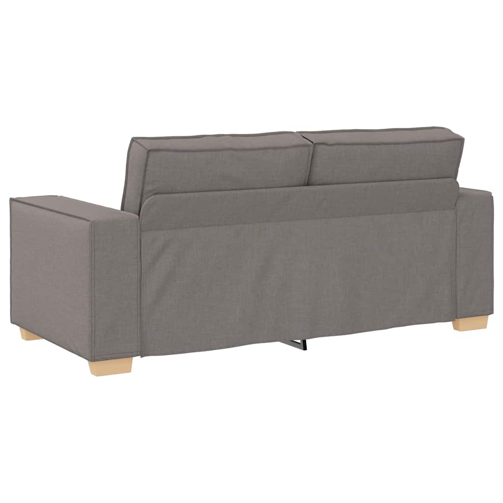 2-Sitzer Sofa Taupe 140 cm Stoff