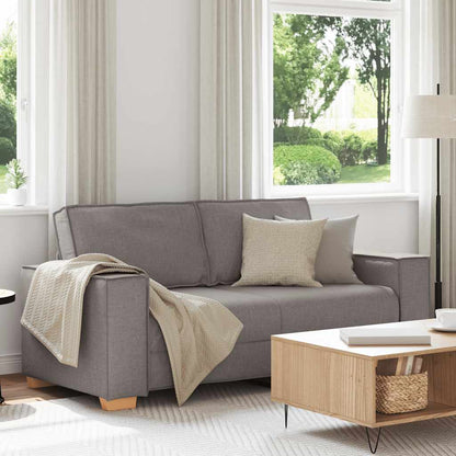 2-Sitzer Sofa Taupe 140 cm Stoff