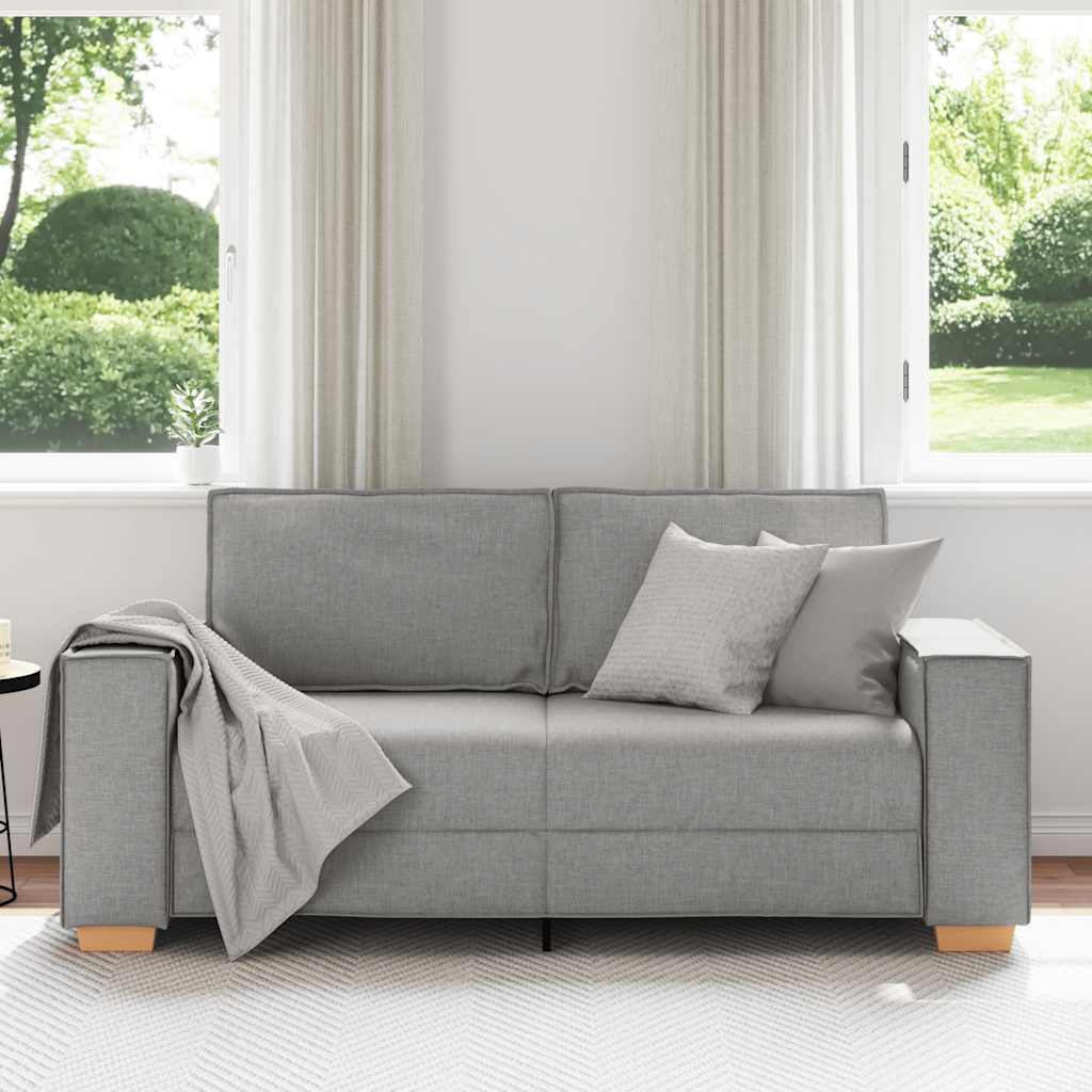 2-Sitzer Sofa Wolkengrau 140 cm Stoff