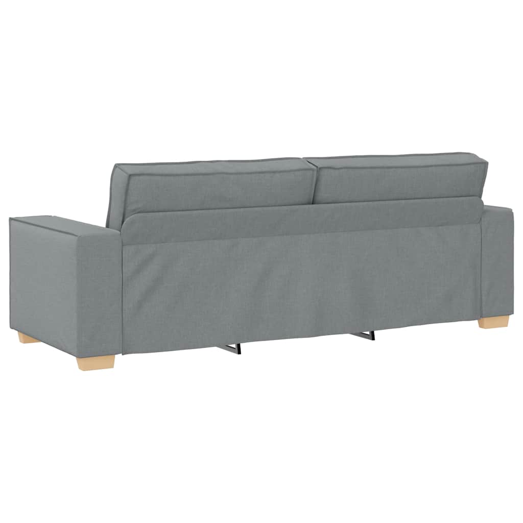 3-Sitzer-Sofa Hellgrau 180 cm Stoff