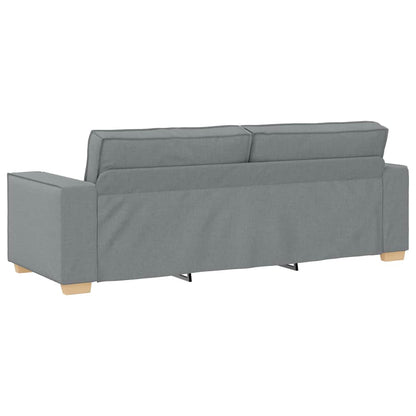 3-Sitzer-Sofa Hellgrau 180 cm Stoff