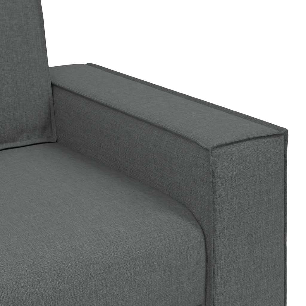 3-Sitzer-Sofa Dunkelgrau 180 cm Stoff