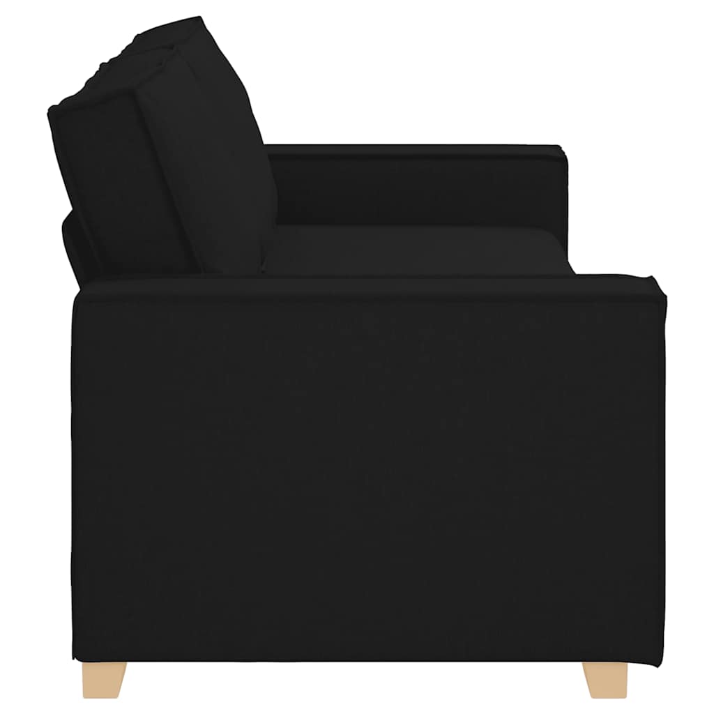 3-Sitzer-Sofa Schwarz 180 cm Stoff