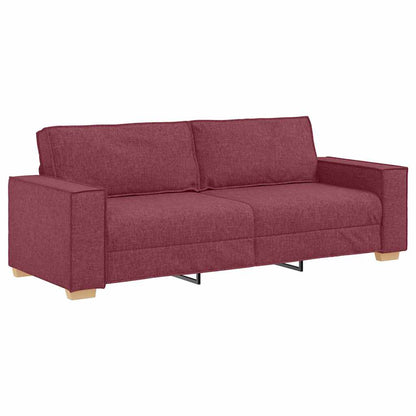 3-Sitzer-Sofa Weinrot 180 cm Stoff