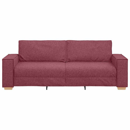 3-Sitzer-Sofa Weinrot 180 cm Stoff