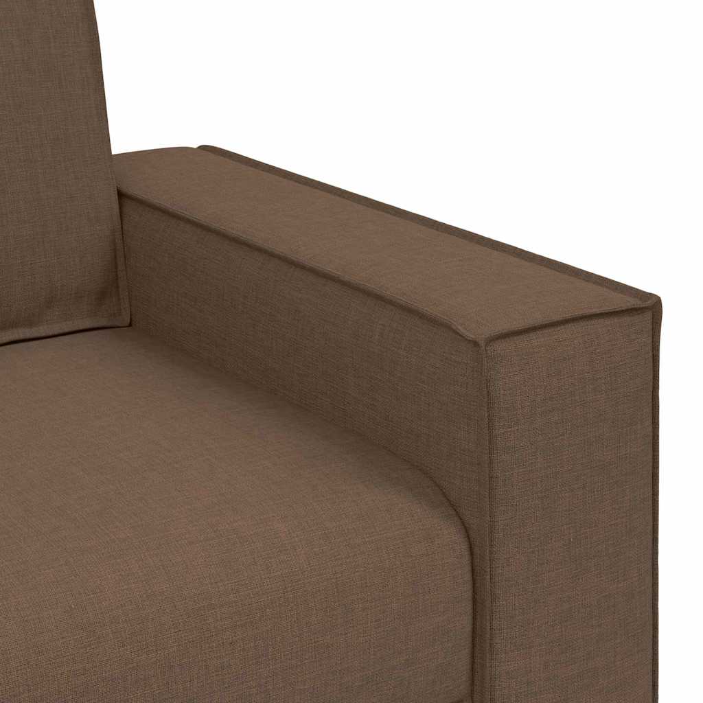 3-Sitzer-Sofa Braun 180 cm Stoff