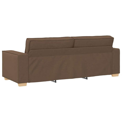 3-Sitzer-Sofa Braun 180 cm Stoff