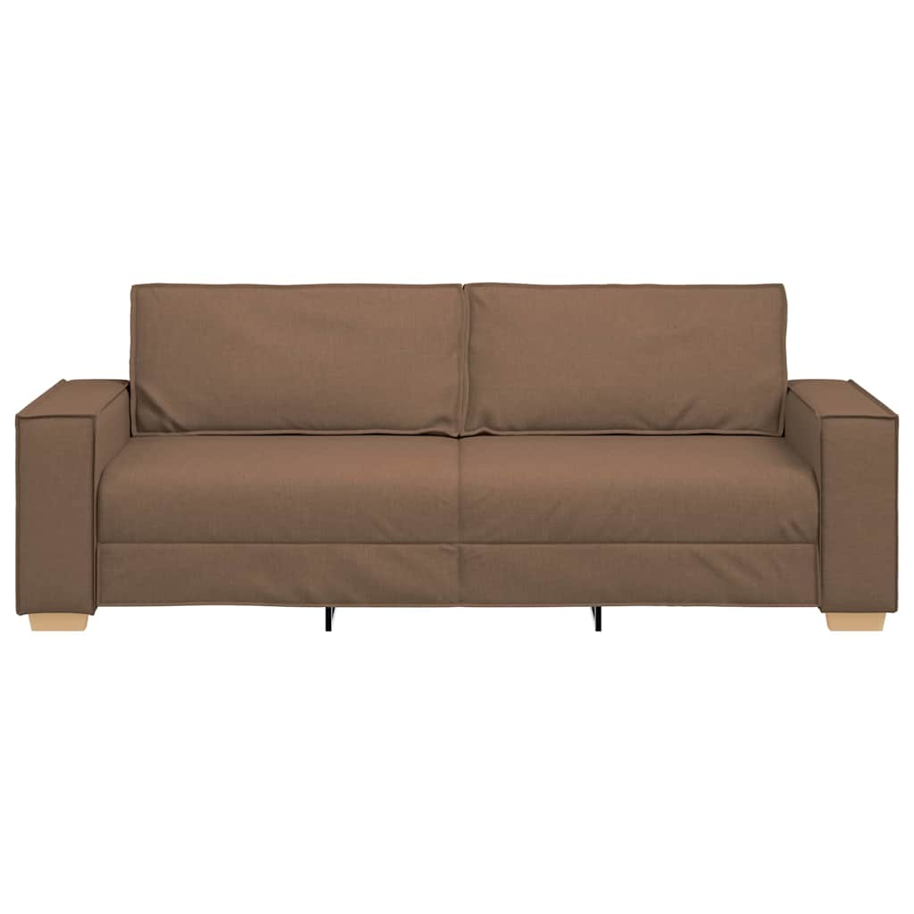 3-Sitzer-Sofa Braun 180 cm Stoff
