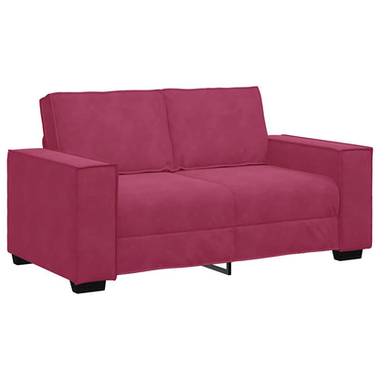 2-Sitzer-Sofa Weinrot 120 cm Samt