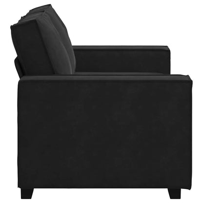 2-Sitzer-Sofa Schwarz 120 cm Samt