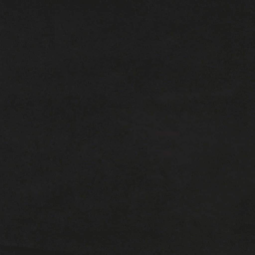 2-Sitzer-Sofa Schwarz 120 cm Samt