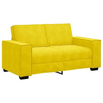 2-Sitzer-Sofa Gelb 120 cm Samt