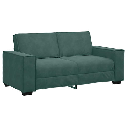 2-Sitzer-Sofa Dunkelgrün 140 cm Samt