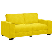2-Sitzer-Sofa Gelb 140 cm Samt