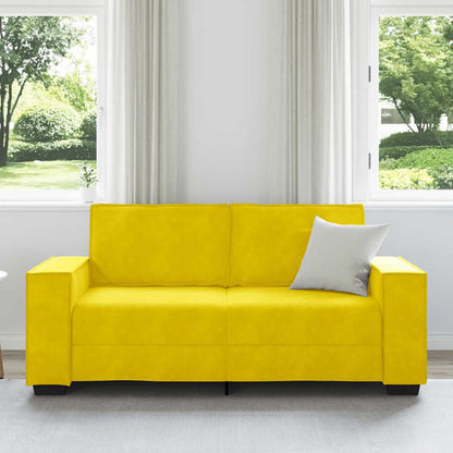 2-Sitzer-Sofa Gelb 140 cm Samt