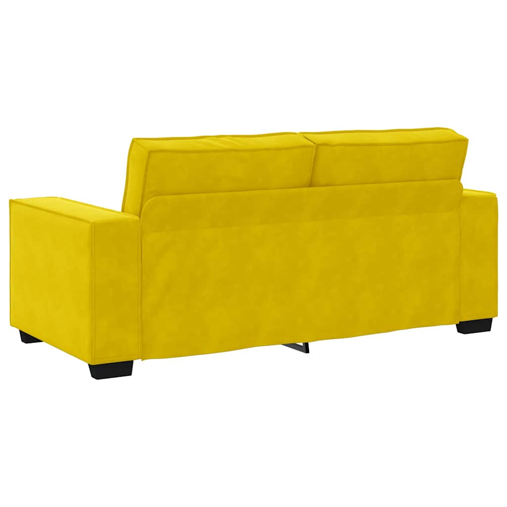 2-Sitzer-Sofa Gelb 140 cm Samt