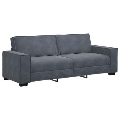 3-Sitzer-Sofa Dunkelgrau 180 cm Samt