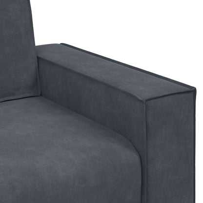 3-Sitzer-Sofa Dunkelgrau 180 cm Samt
