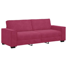 3-Sitzer-Sofa Weinrot 180 cm Samt