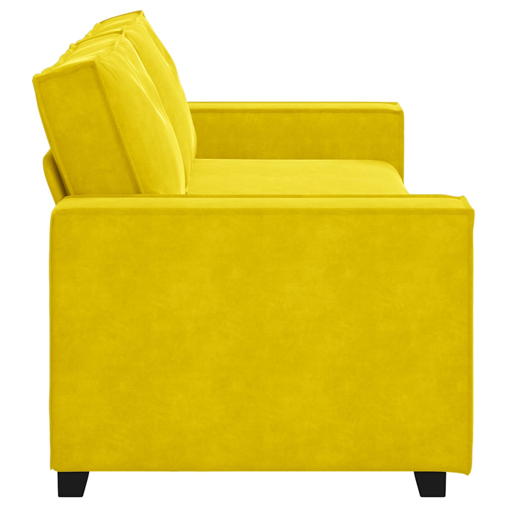 3-Sitzer-Sofa Gelb 180 cm Samt