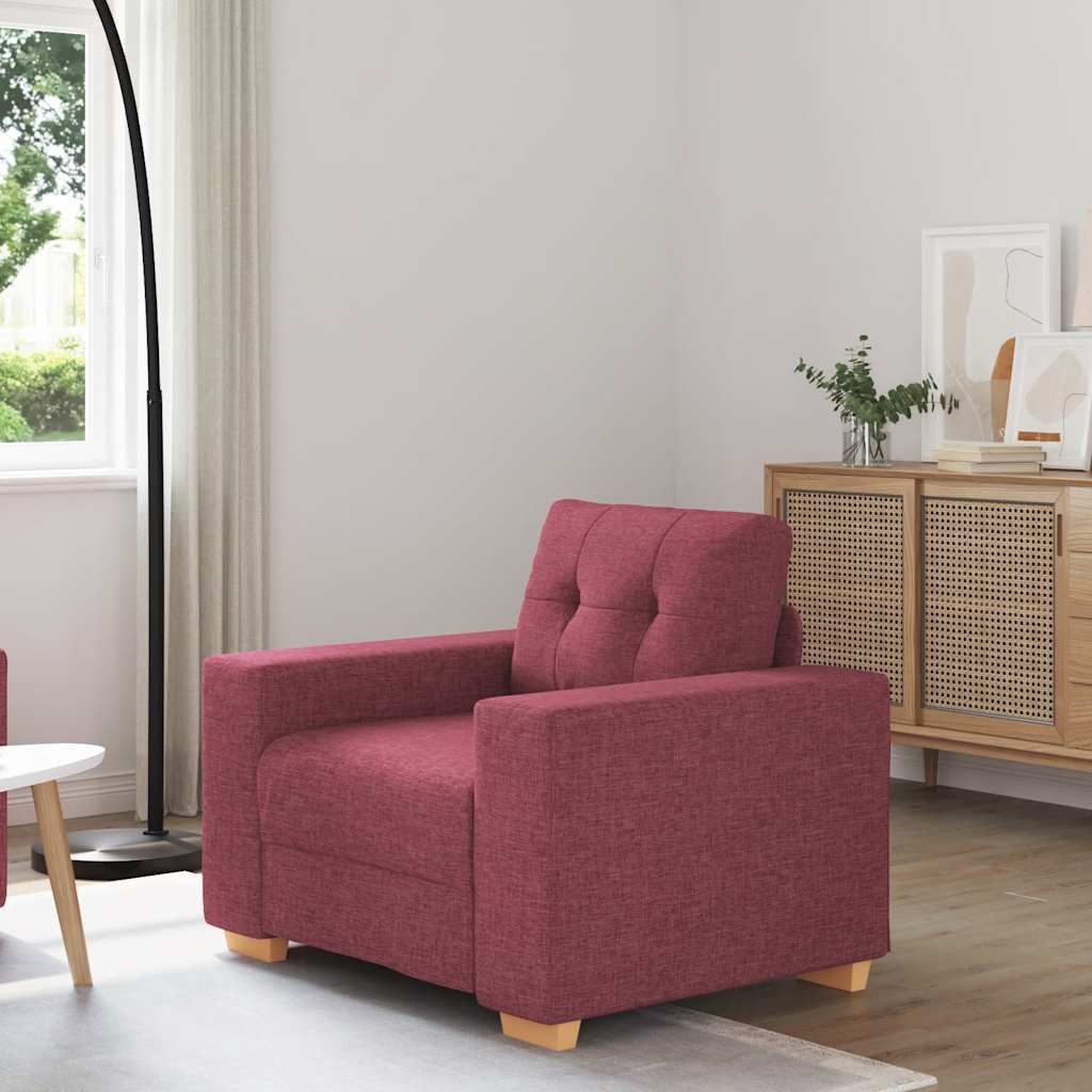 Sofa-Sessel Weinrot 60 cm Stoff