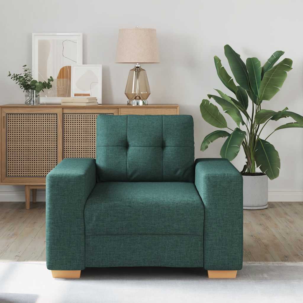 Sofasessel Dunkelgrün 60 cm Stoff