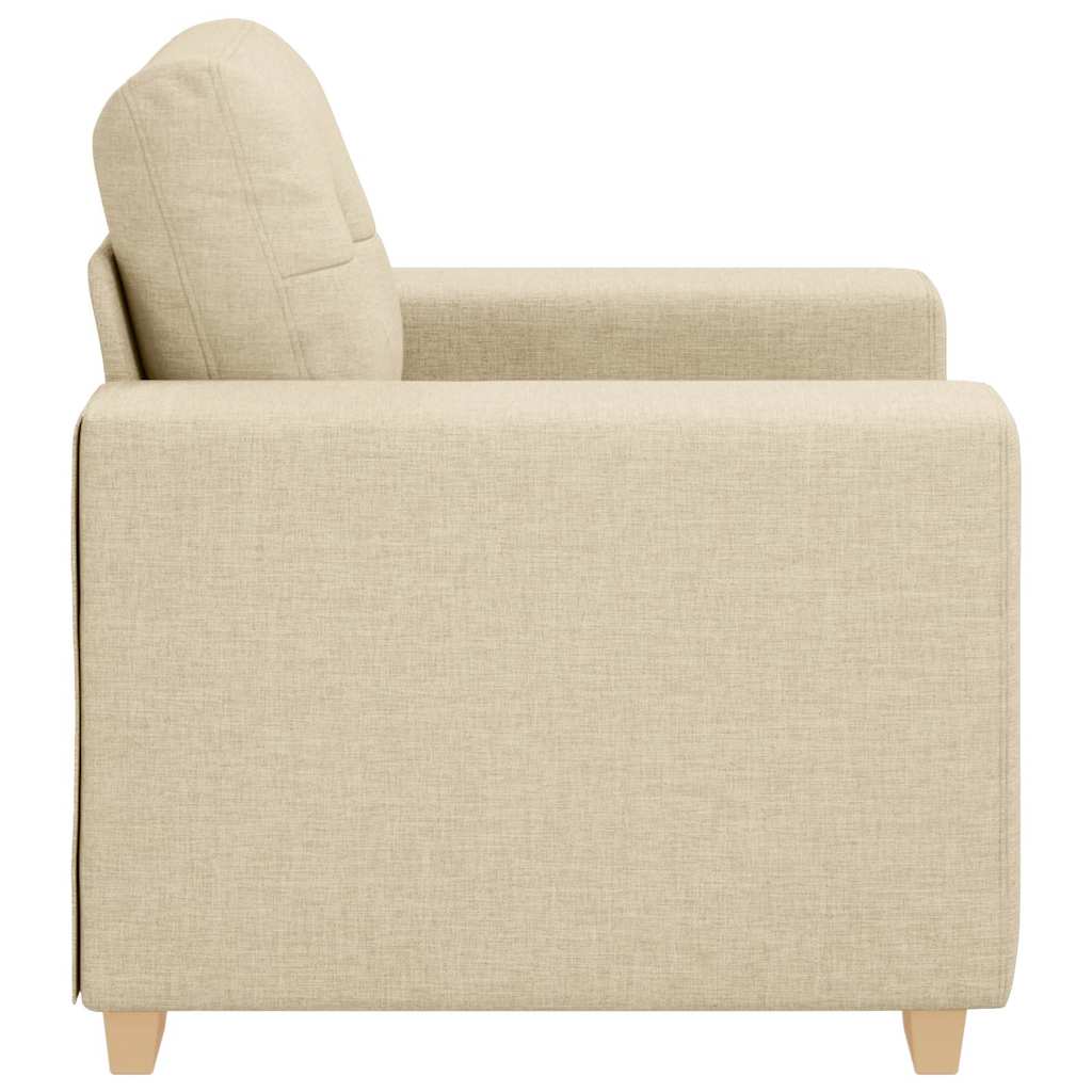 Sofa-Sessel Creme 60 cm Stoff