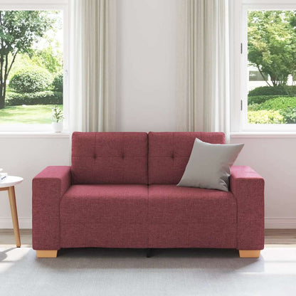Loveseat-Sofa Weinrot 120 cm Stoff