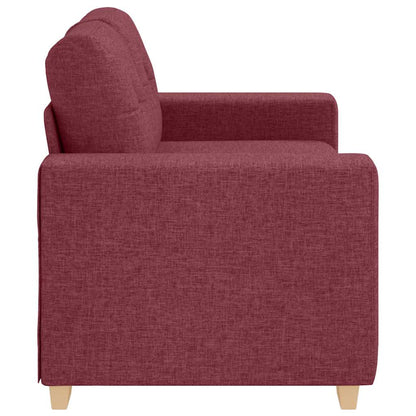 Loveseat-Sofa Weinrot 120 cm Stoff