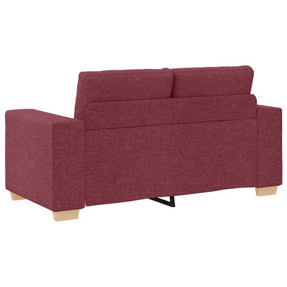 Loveseat-Sofa Weinrot 120 cm Stoff