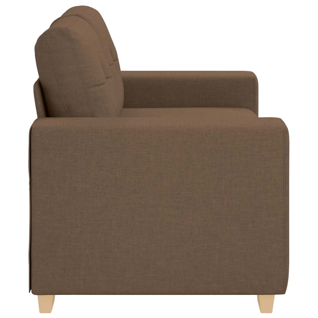 Loveseat-Sofa Braun 120 cm Stoff