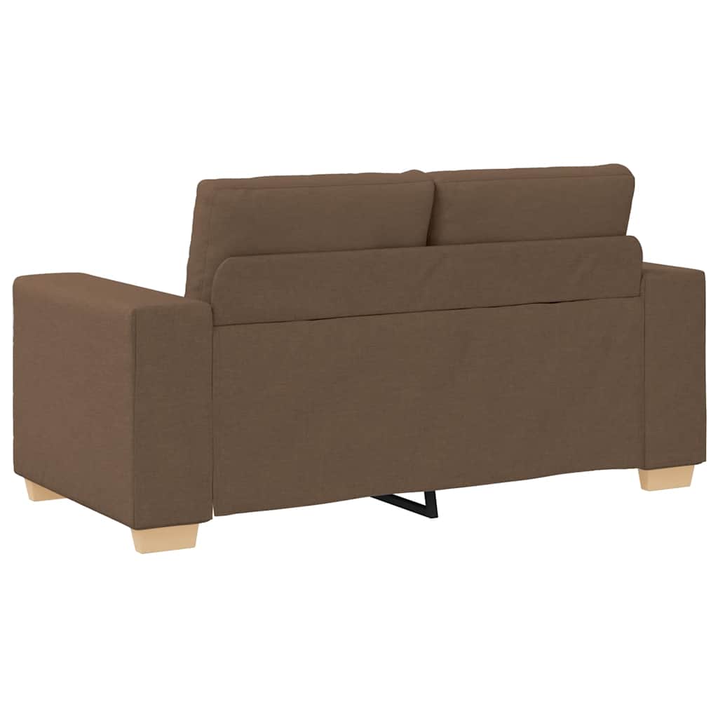 Loveseat-Sofa Braun 120 cm Stoff