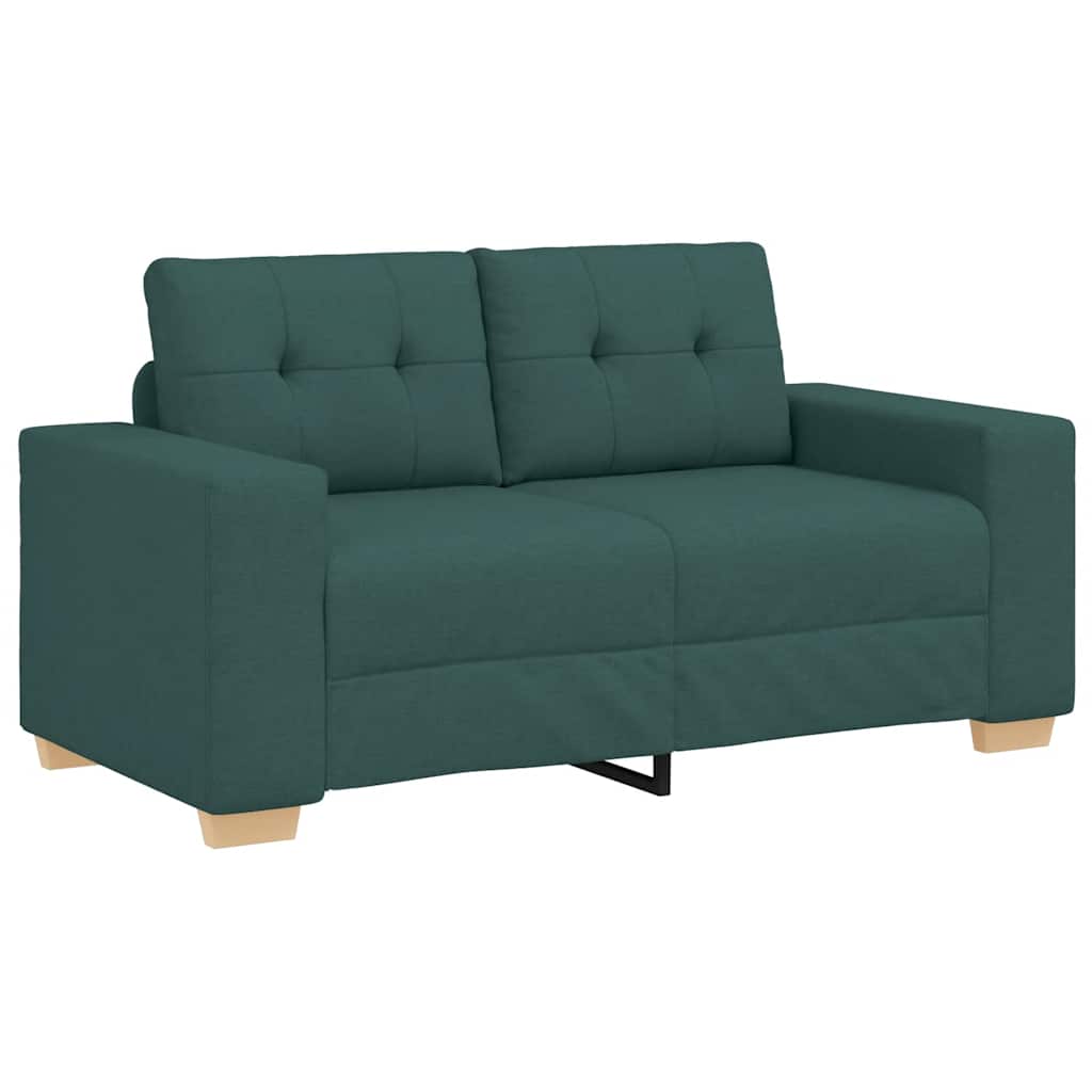 Loveseat Sofa Dunkelgrün 120 cm Stoff