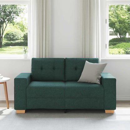 Loveseat Sofa Dunkelgrün 120 cm Stoff